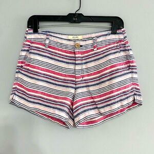 British Khaki 100% Linen Shorts Women Size 2